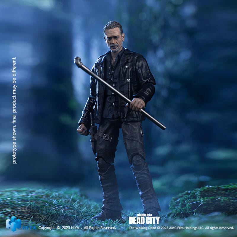 The Walking Dead Zarif Mini Aksiyon Şekil 1/18 Dead City Negan 11 cm