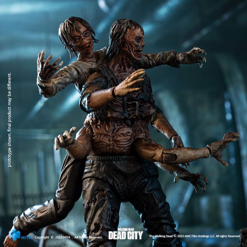 The Walking Dead Zarif Mini Aksiyon Şekil 1/18 Ölü Şehir Walker King 11 Cm