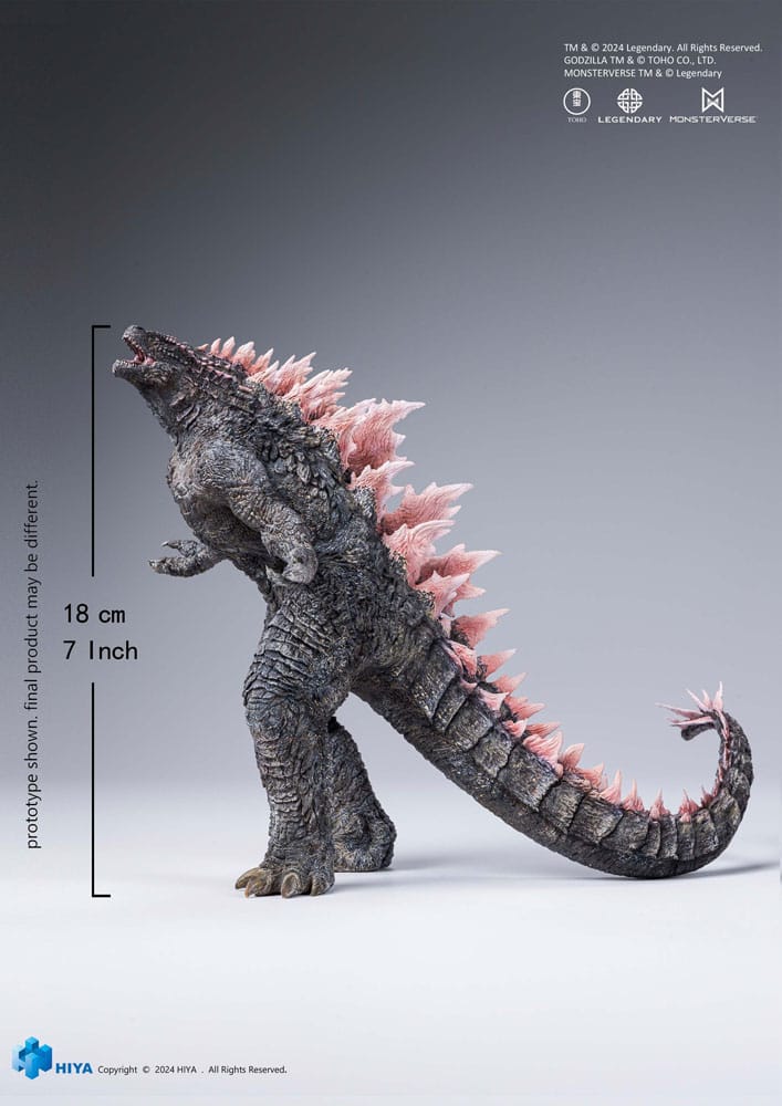 Godzilla X Kong: Det nye imperiet utsøkt stylist actionfigur Godzilla utviklet ver. 18 cm