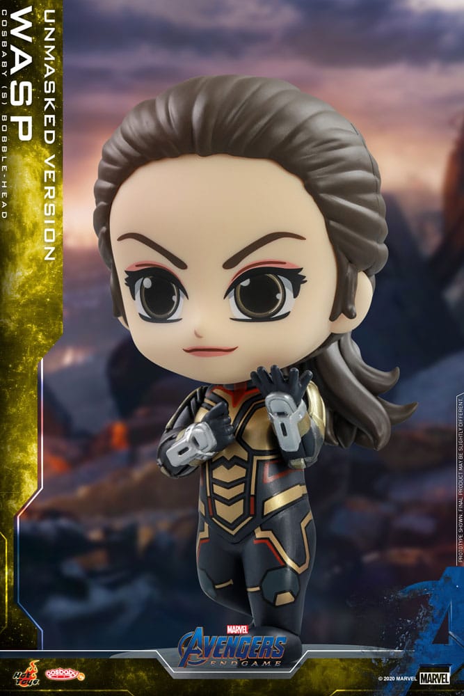 Avengers: Endgame Cosbaby (s) Mini Figur Wasp (Unmasked Version) 10 cm