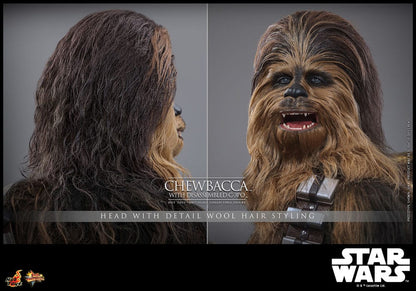 Star Wars Episodio v Movie Masterpiece Action Figura 1/6 Chewbacca con C-3PO smontato 36 cm