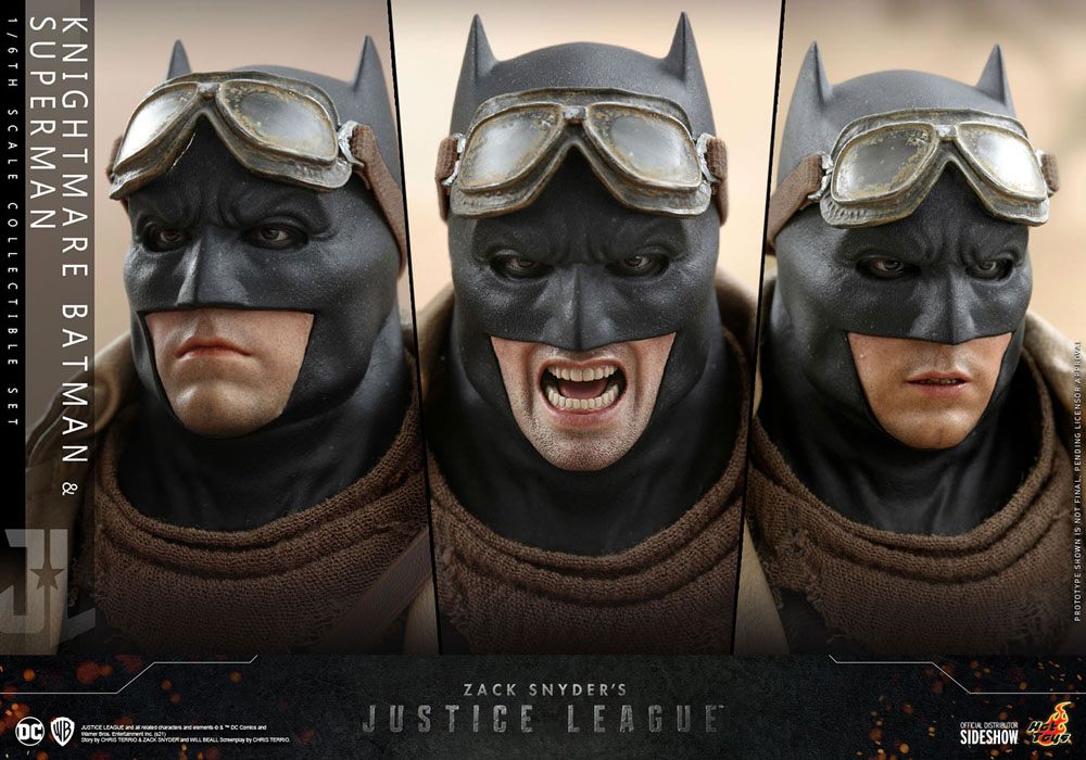 Zack Snyder's Justice League Action Figure 2-Pack 1/6 Knightmare Batman et Superman 31 cm - Emballage gravement endommagé