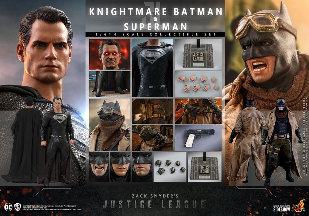 Zack Snyder's Justice League Action Figure 2-Pack 1/6 Knightmare Batman et Superman 31 cm - Emballage gravement endommagé