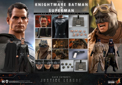 Zack Snyder's Justice League Action Figure 2-Pack 1/6 Knightmare Batman et Superman 31 cm - Emballage gravement endommagé
