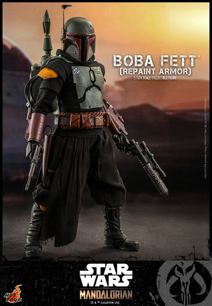 Yıldız Savaşları: Mandalorya Eylem Şekil 1/6 Boba Fett Repaint Armor Özel Baskı 30 cm