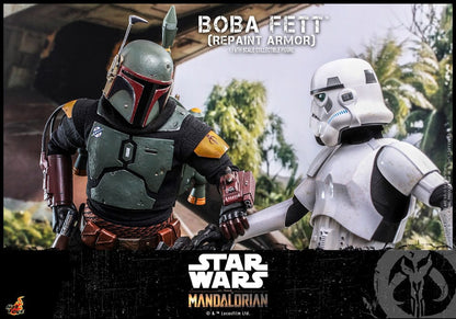 Yıldız Savaşları: Mandalorya Eylem Şekil 1/6 Boba Fett Repaint Armor Özel Baskı 30 cm