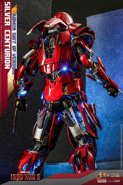 Iron Man 3 Movie Masterpiece Action Figure 1/6 Silver Centurion (Armor Suit Up Version) 32 cm