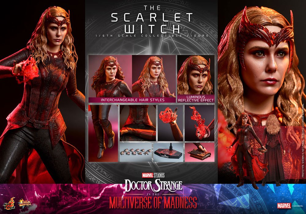 Doctor Strange in the Multiverse of Madness Movie Masterpiece Action Figure 1/6 The Scarlet Witch 28 cm