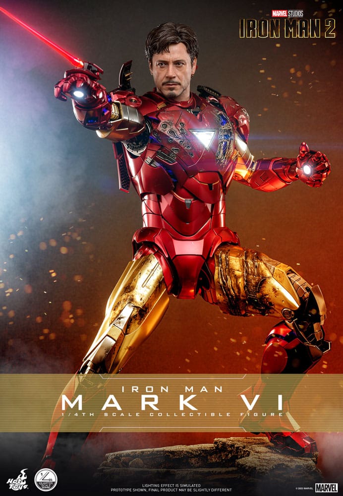 Iron Man 2 Handling Figur 1/4 Iron Man Mark VI 48 cm