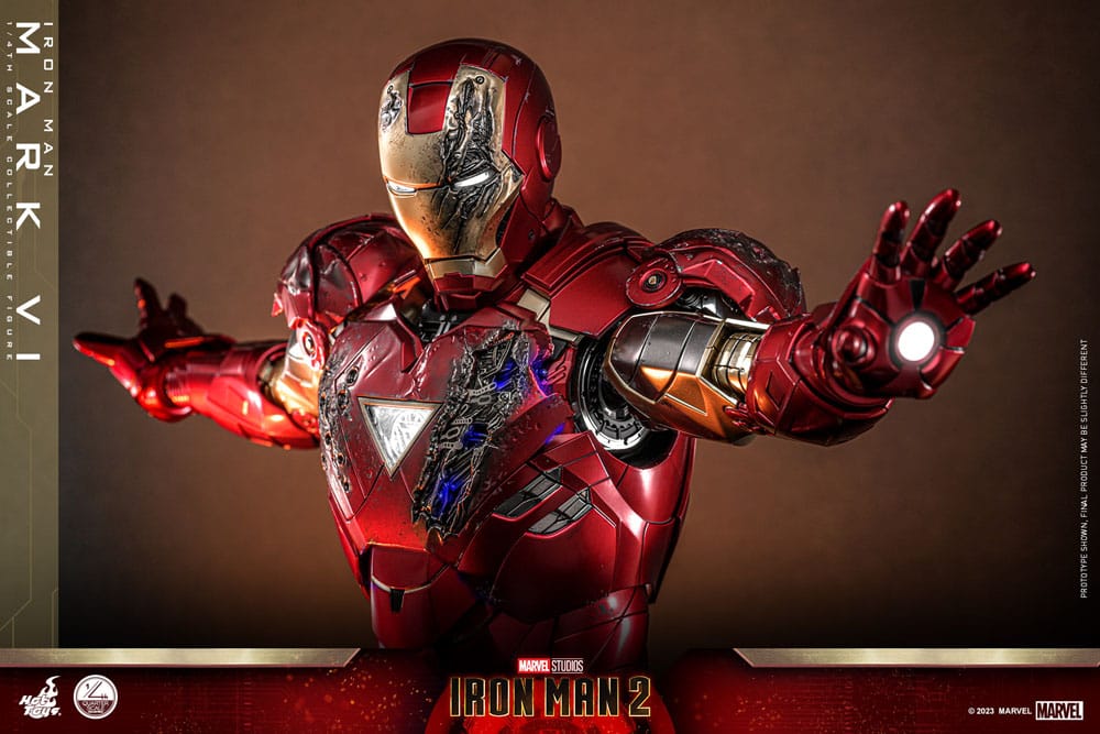 Iron Man 2 Handling Figur 1/4 Iron Man Mark VI 48 cm
