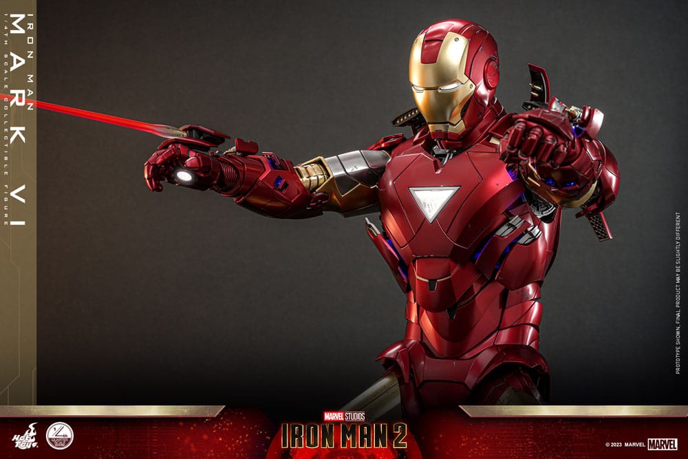 Iron Man 2 Handling Figur 1/4 Iron Man Mark VI 48 cm