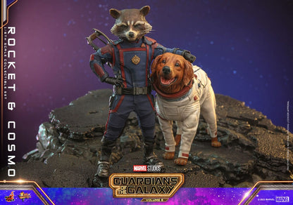 Guardians of the Galaxy Vol. 3 Movie Masterpiece Action Figuren 1/6 Rocket & Cosmo 16 cm