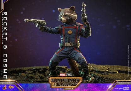 Guardians of the Galaxy Vol. 3 Movie Masterpiece Action Figuren 1/6 Rocket & Cosmo 16 cm