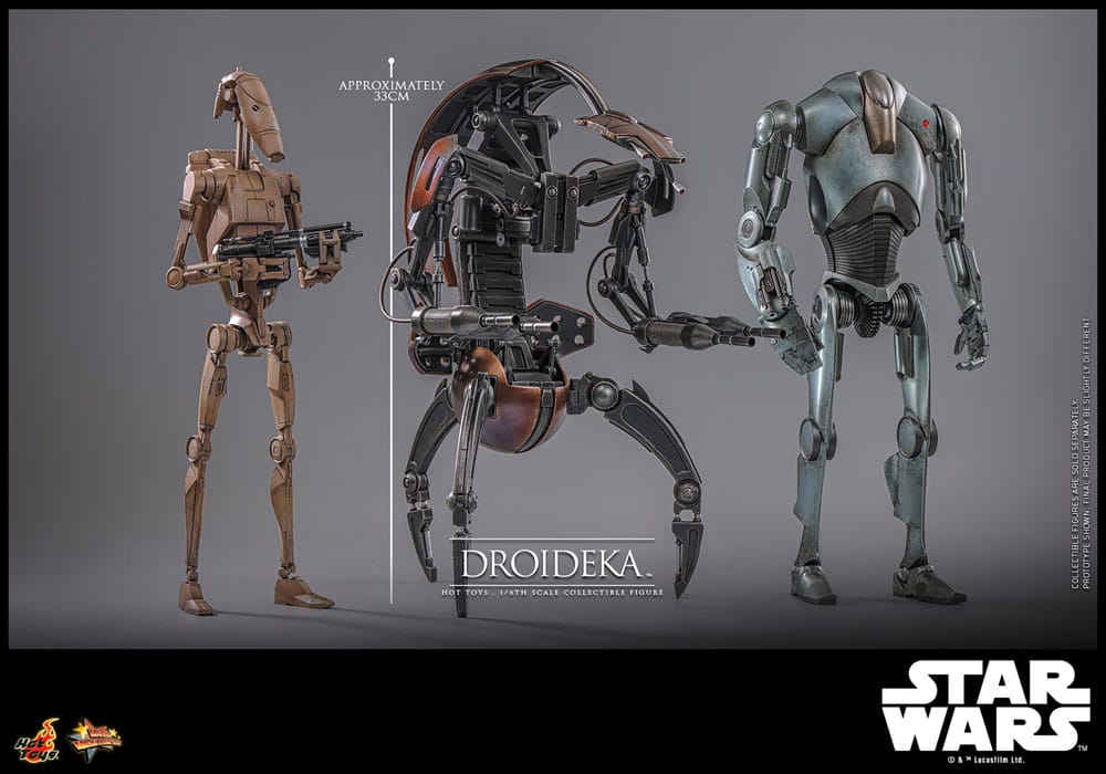 Yıldız Savaşları Bölüm I Movie Masterpiece Action Şekil 1/6 Droideka 27 cm