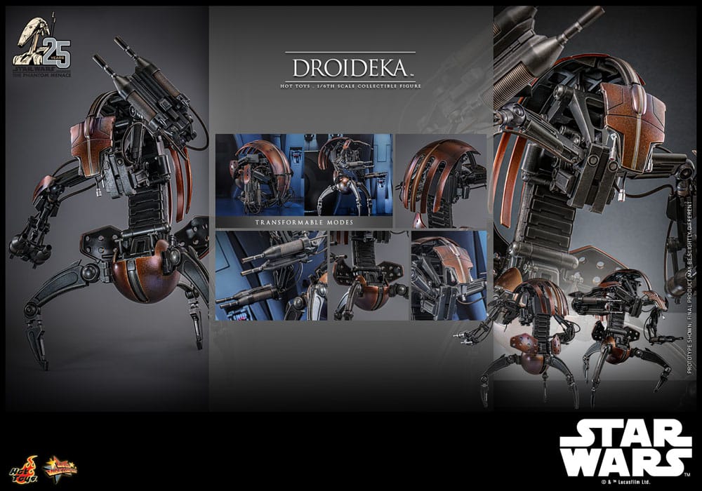 Yıldız Savaşları Bölüm I Movie Masterpiece Action Şekil 1/6 Droideka 27 cm