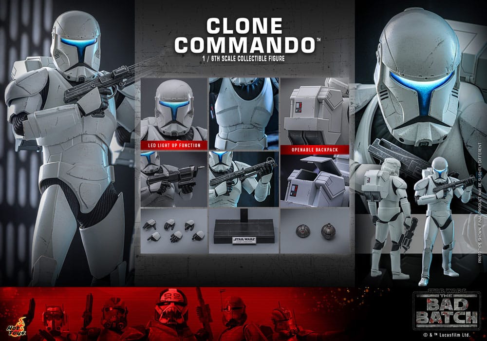 Star Wars: The Bad Batch Action Figuur 1/6 kloon commando 30 cm