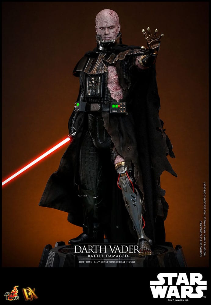 Yıldız Savaşları Aksiyon Şekil 1/6 Darth Vader (Savaş Hasarlı) 35 cm