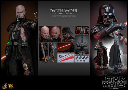 Yıldız Savaşları Aksiyon Şekil 1/6 Darth Vader (Savaş Hasarlı) 35 cm