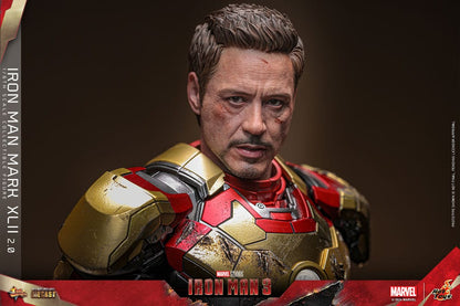 Iron Man 3 Película Masterpieta de película Diecast Figura 1/6 Iron Man Mark XLII (2.0) 32 cm