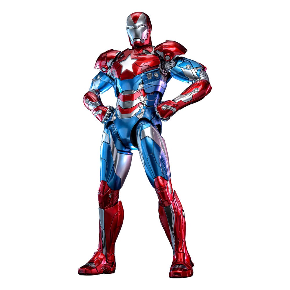 Marvel Comic Diecast Masterpiece Action Şekil 1/6 Demir Patriot Hot Toys Exclusive 32 cm