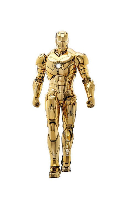Iron Man Movie Masterpiece Diecast Action Figure 1/6 Iron Man Mark III (Gold Color Version) Hot Toys exclusif 33 cm