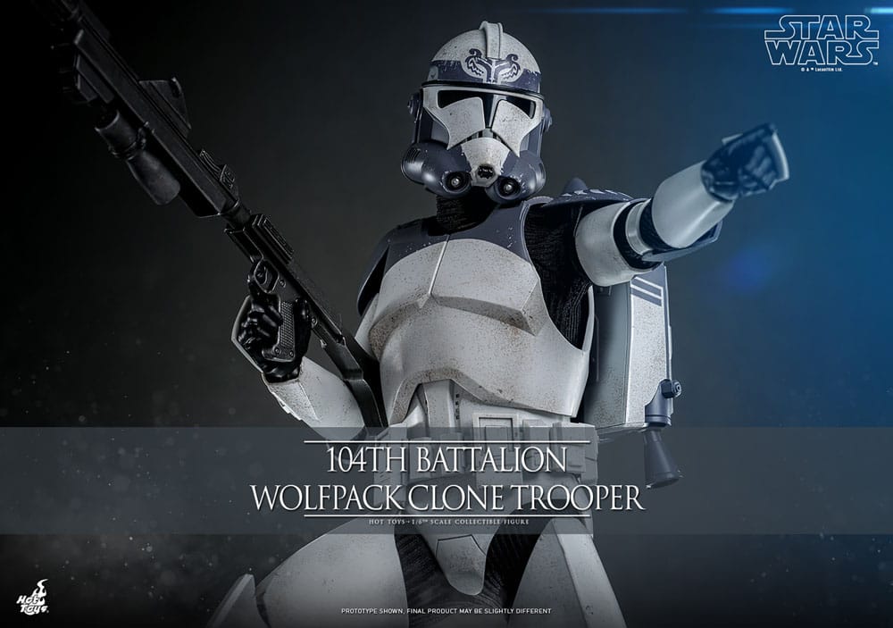 Star Wars The Clone Wars Action Figurine 1/6 104ème Bataillon Wolfpack Clone Trooper 30 cm