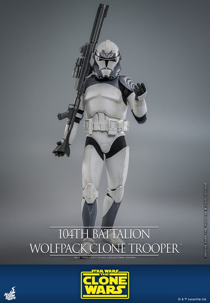 Star Wars The Clone Wars Actiefiguur 1/6 104e Bataljon Wolfpack Clone Trooper 30 cm
