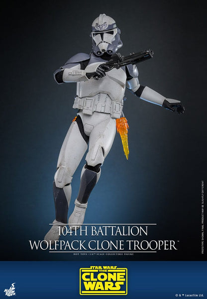 Star Wars The Clone Wars Actiefiguur 1/6 104e Bataljon Wolfpack Clone Trooper 30 cm