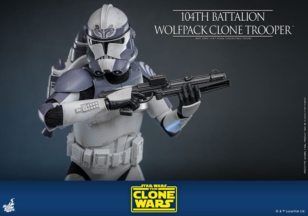 Star Wars The Clone Wars Action Figurine 1/6 104ème Bataillon Wolfpack Clone Trooper 30 cm
