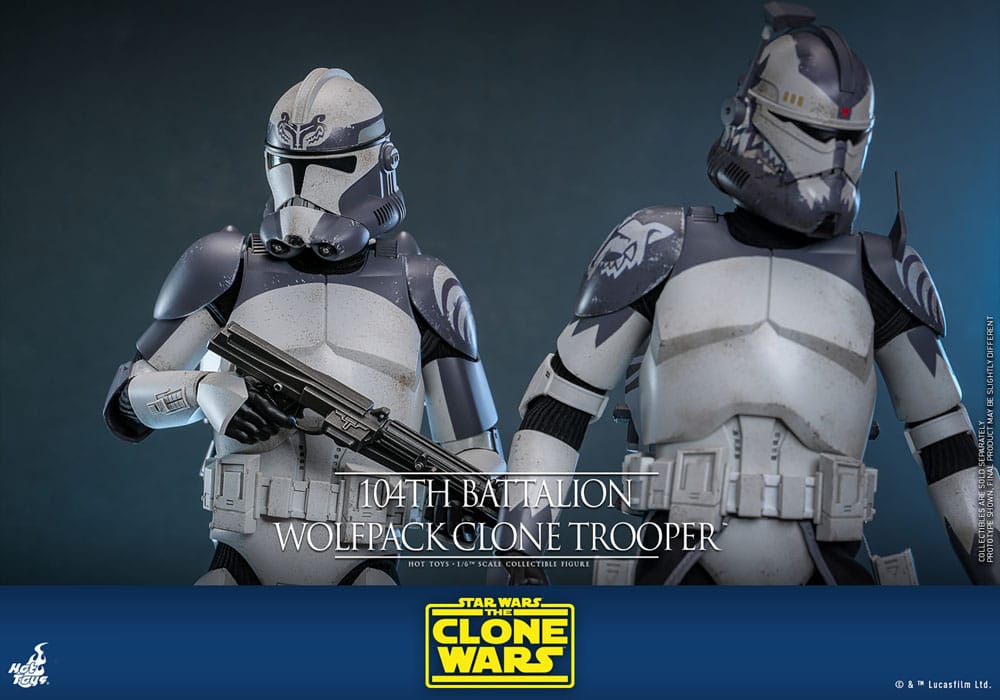 Star Wars The Clone Wars Action Figurine 1/6 104ème Bataillon Wolfpack Clone Trooper 30 cm