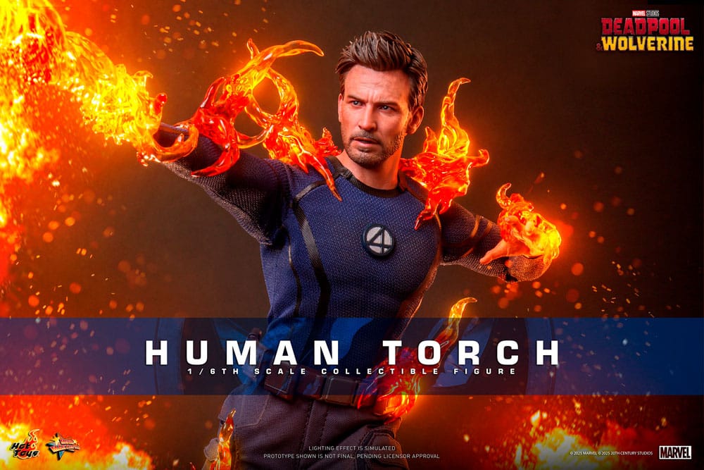 Deadpool & Wolverine Movie Masterpiece Actionfigur 1/6 Human Torch 31 cm