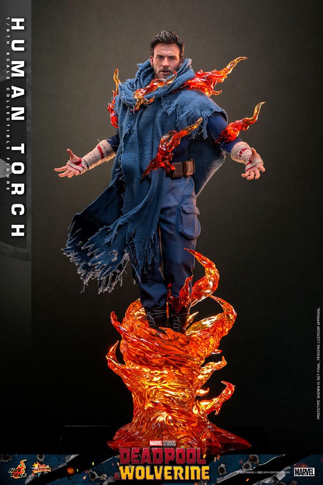 Deadpool & Wolverine Movie Masterpiece Actionfigur 1/6 Human Torch 31 cm