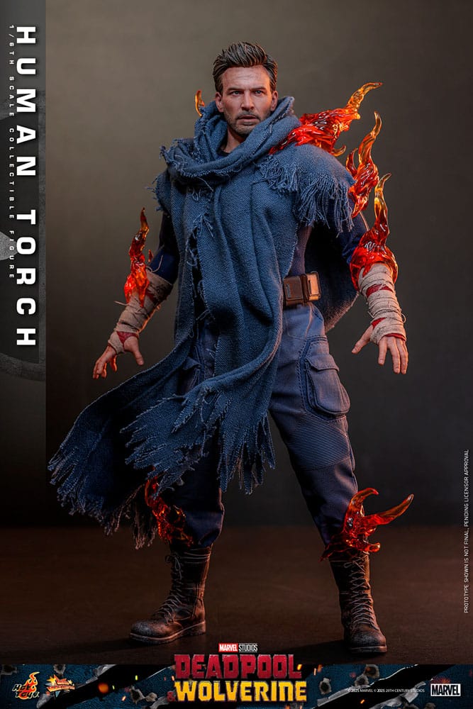 Deadpool & Wolverine Movie Masterpiece Actionfigur 1/6 Human Torch 31 cm
