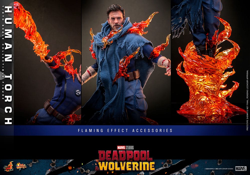 Deadpool & Wolverine Movie Masterpiece Actionfigur 1/6 Human Torch 31 cm