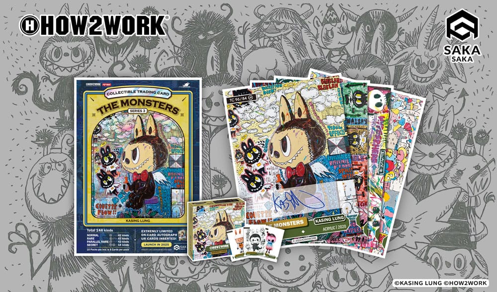 How2work Labubu verzamelbare chromen ruilkaarten The Monsters Series 3 (10)
