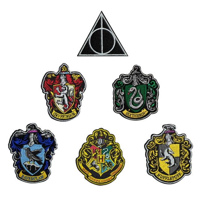 Harry Potter Patches 6 pack house crêtes