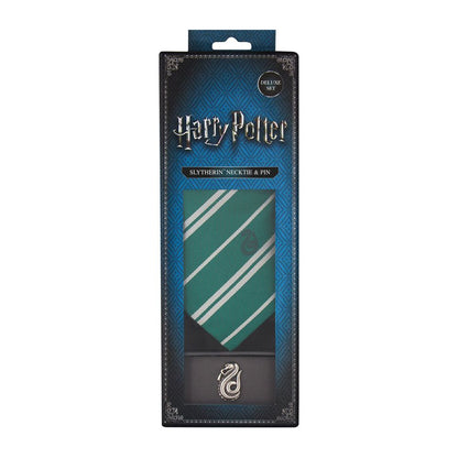 Harry Potter Tie & Metal Pin Deluxe Box Slytherin