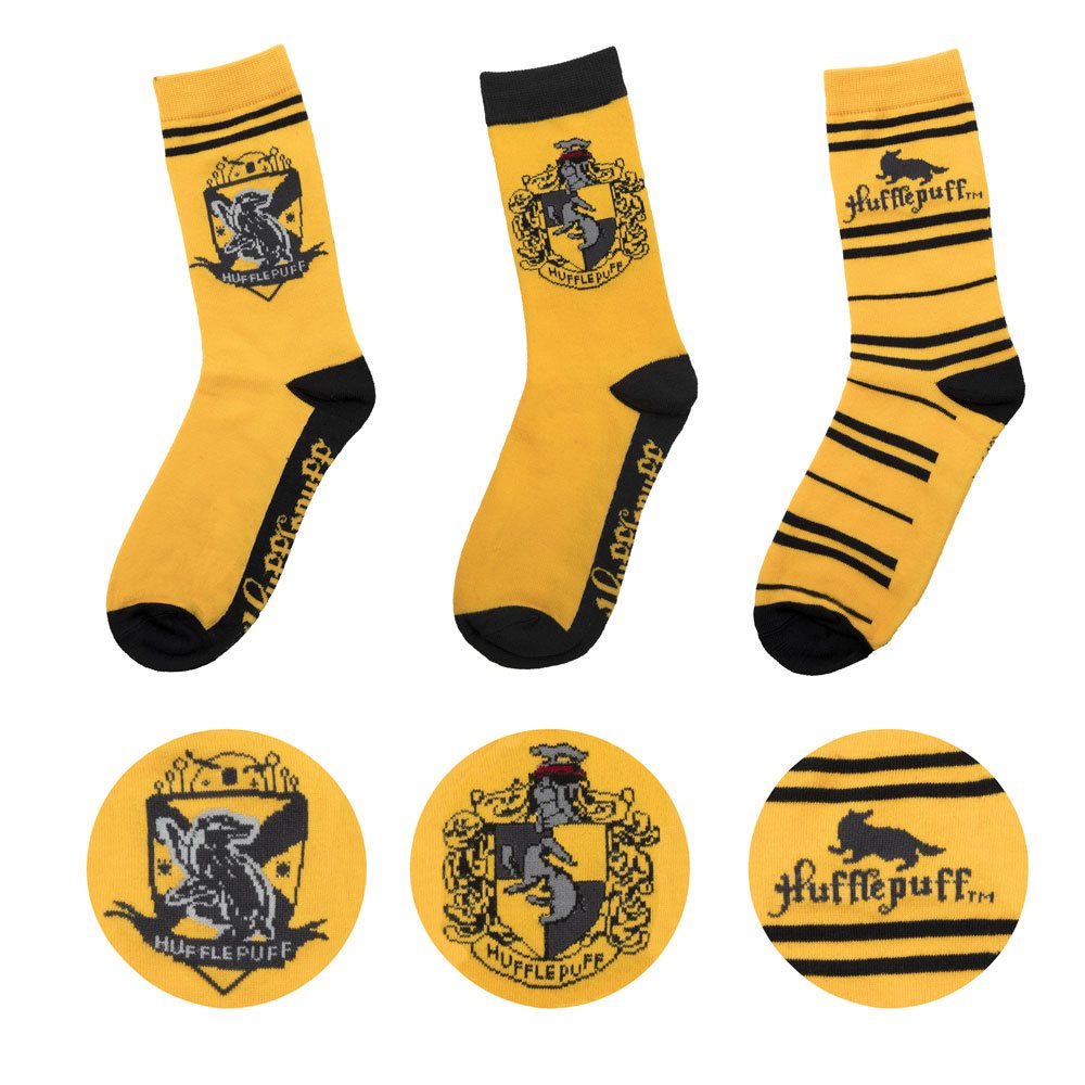 Harry Potter Socks 3 paquetes Hufflepuff