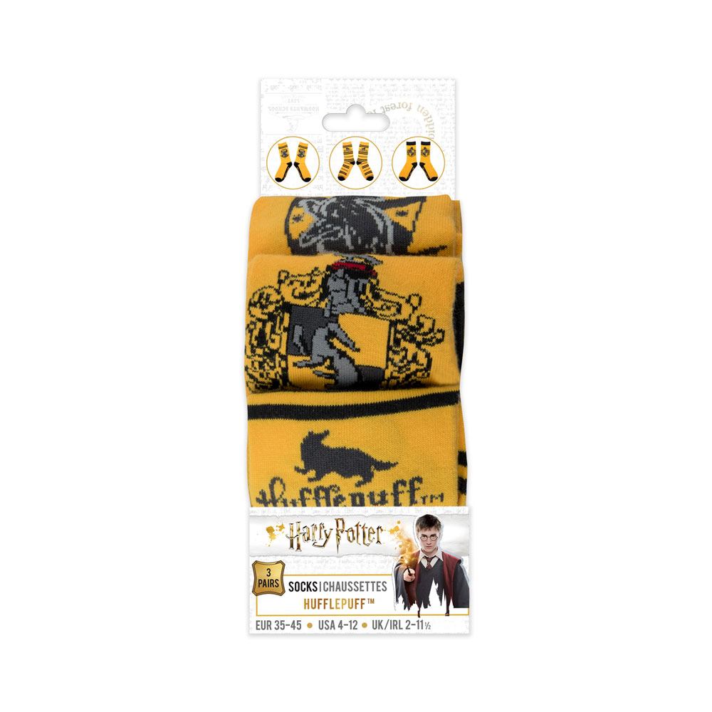 Harry Potter Socks 3 paquetes Hufflepuff