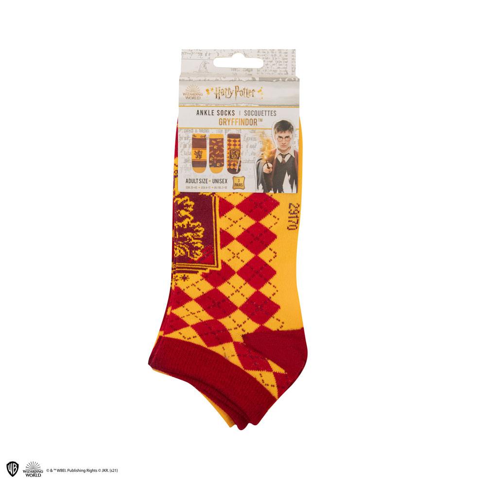 Harry Potter Ankle Socks 3-Pack Gryffindor