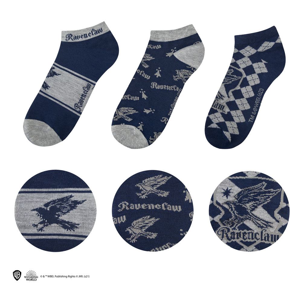 Harry Potter Ankle Socks 3-Pack Ravenclaw