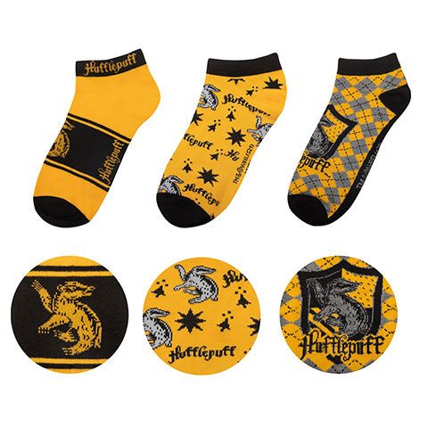 Harry Potter-Knöchelsocken 3-Pack-Hufflepuff