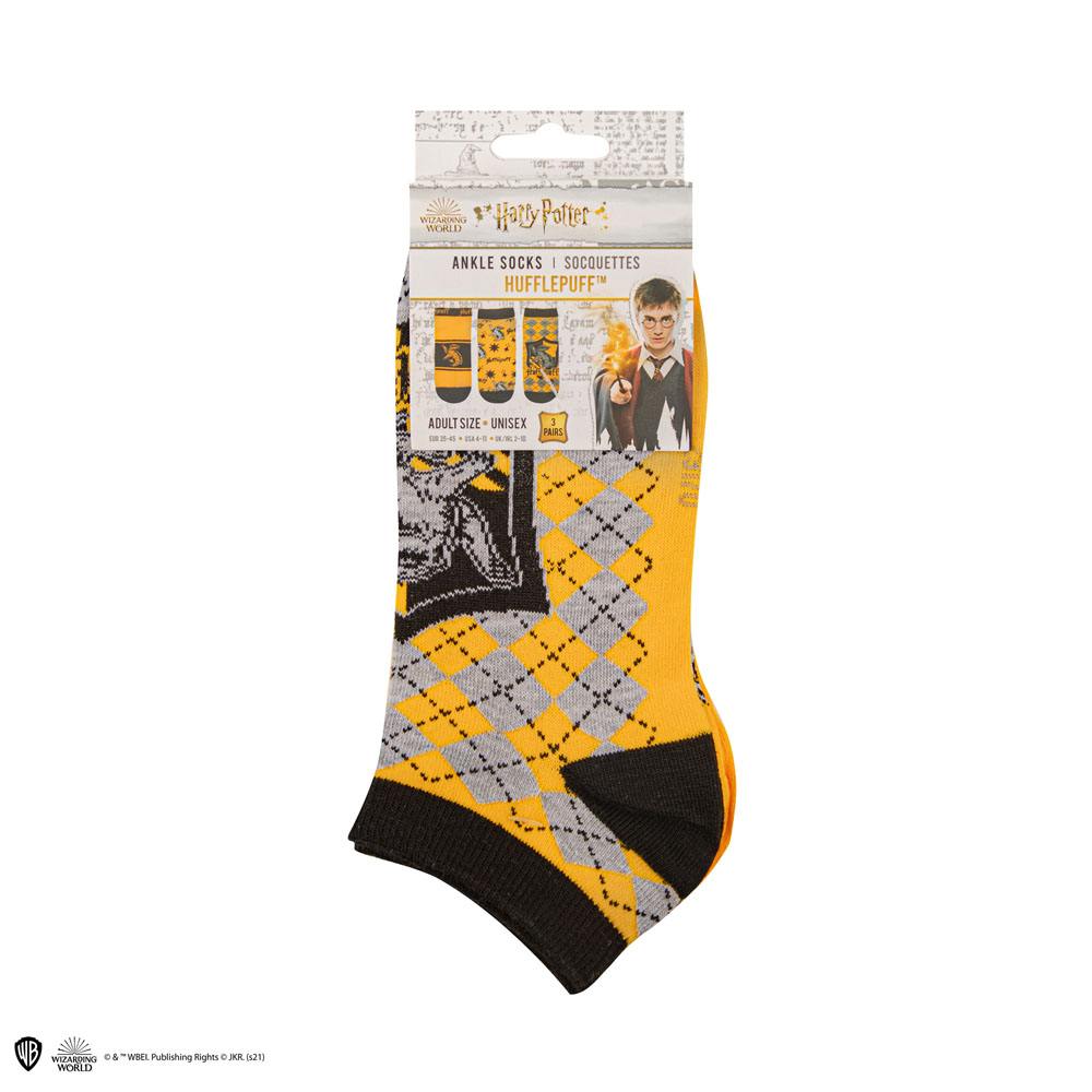 Harry Potter-Knöchelsocken 3-Pack-Hufflepuff