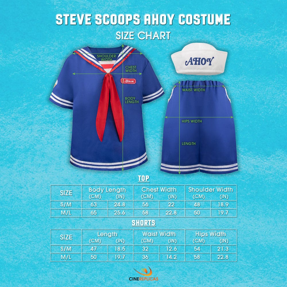 Stranger Things: Scoops Ahoy Steve Disfraz