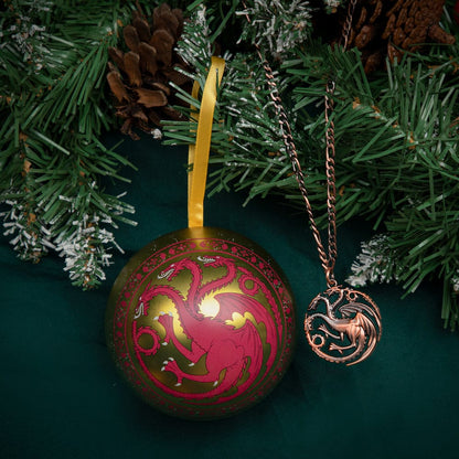 Game of Thrones tree ornment with Necklace Targaryen