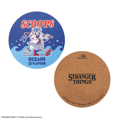 Paquete de 4 posavasos Scoops Ahoy de Stranger Things