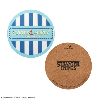 Paquete de 4 posavasos Scoops Ahoy de Stranger Things