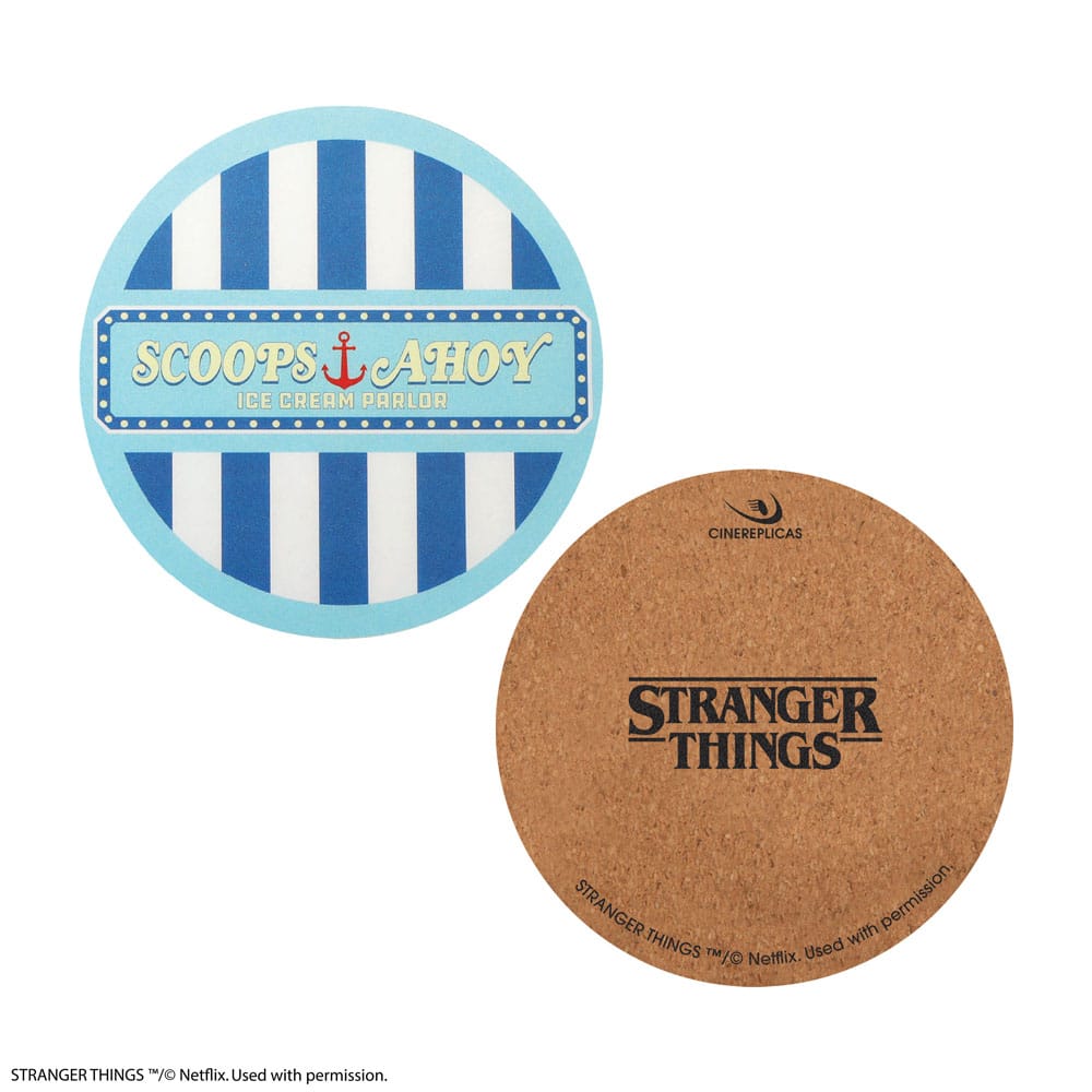 Stranger Things Scoops Ahoy Coaster 4'lü Paket