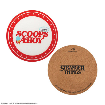Paquete de 4 posavasos Scoops Ahoy de Stranger Things