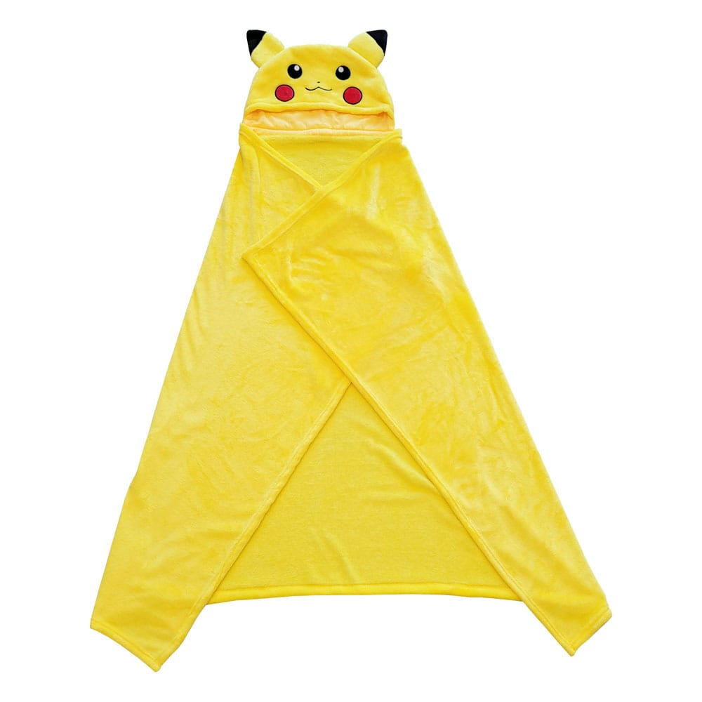 Pokémon Coral Hooded Blanket Pikachu 120 x 150 cm